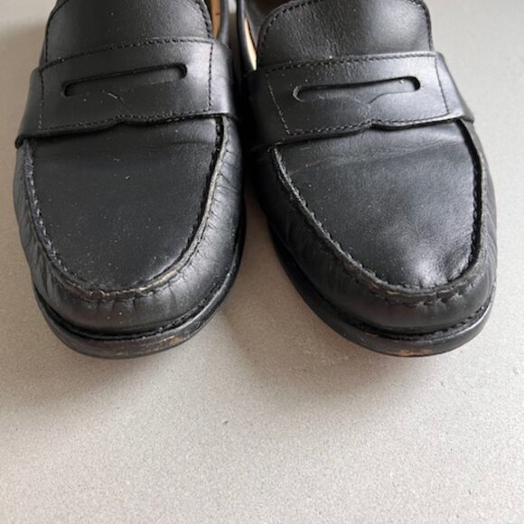 Cole Haan Women's Black Leather Classic Slip-On Penny Loafers, Size 8 - Picture 5 of 9